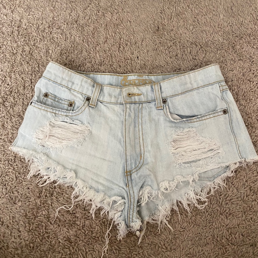 Ripped Jean shorts